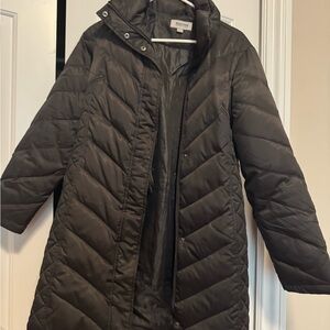 Kenneth Cole Women's Dark Gray Puffer Jacket